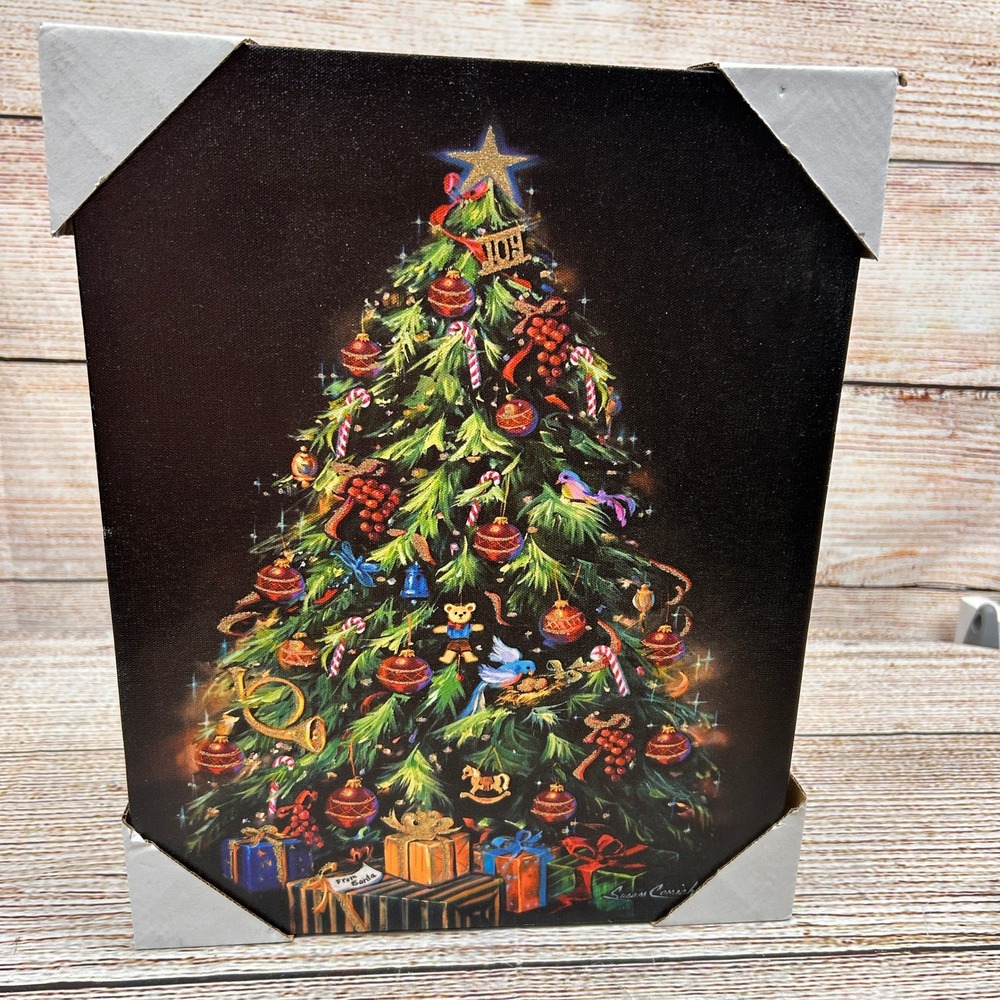 Susan Comish Christmas Tree Canvas Wall Art 11x14 Holiday Decor 50882EC081